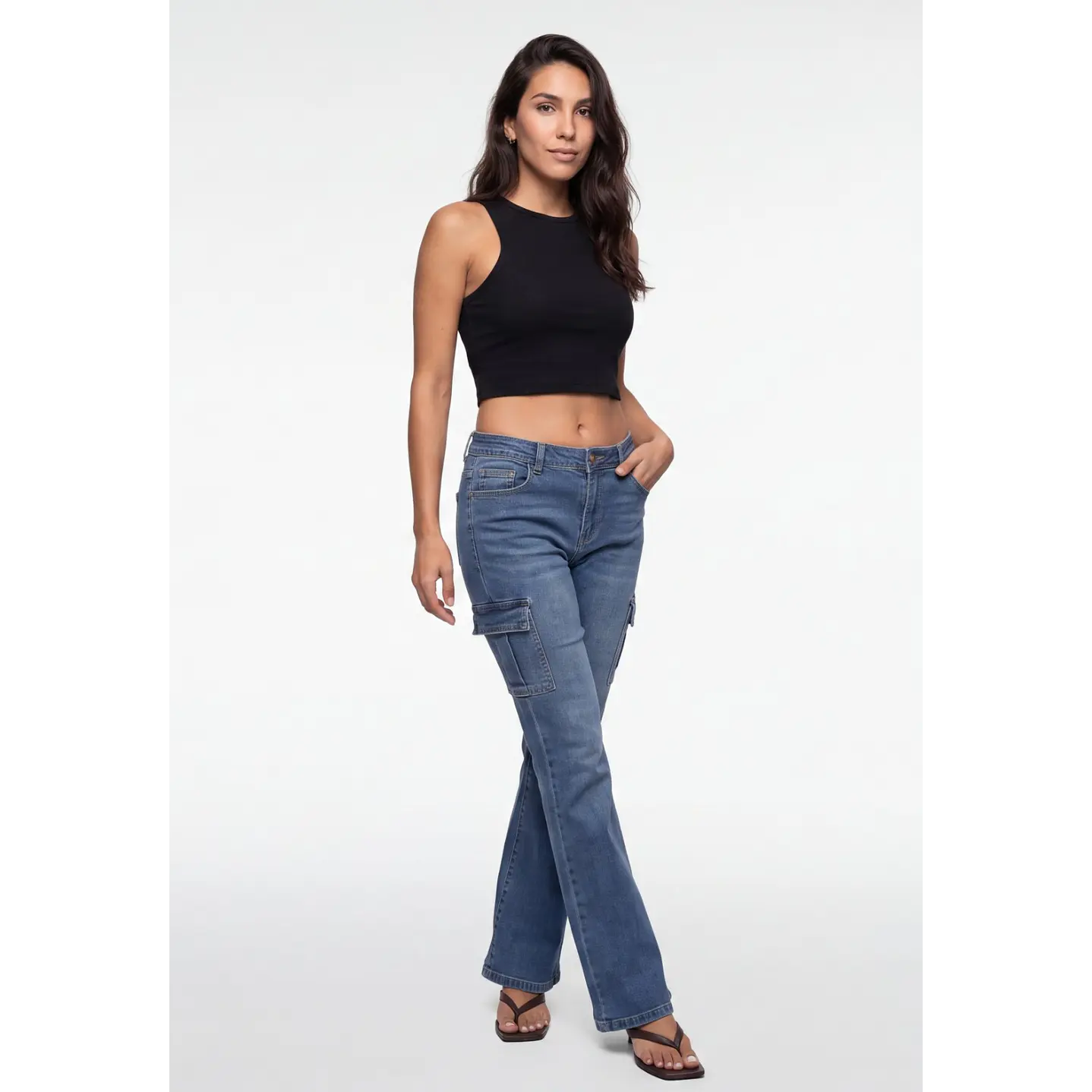 Polera Halter Mujer Negro 1