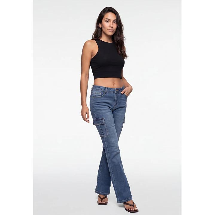 Polera Halter Mujer Negro 1