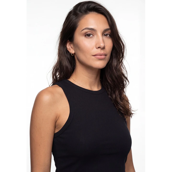 Polera Halter Mujer Negro 4