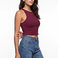 Polera Halter Mujer Burdeo - Miniatura 4