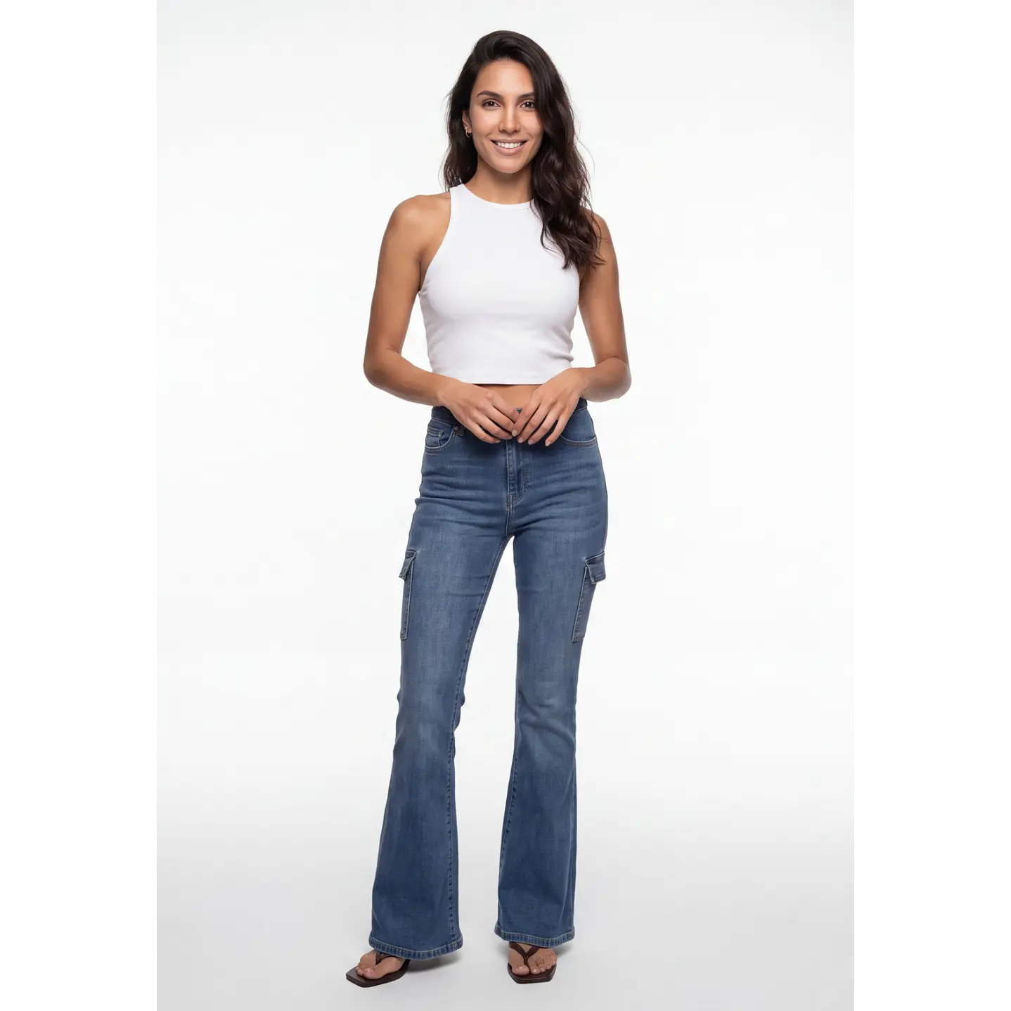 Polera Halter Mujer Blanco 3
