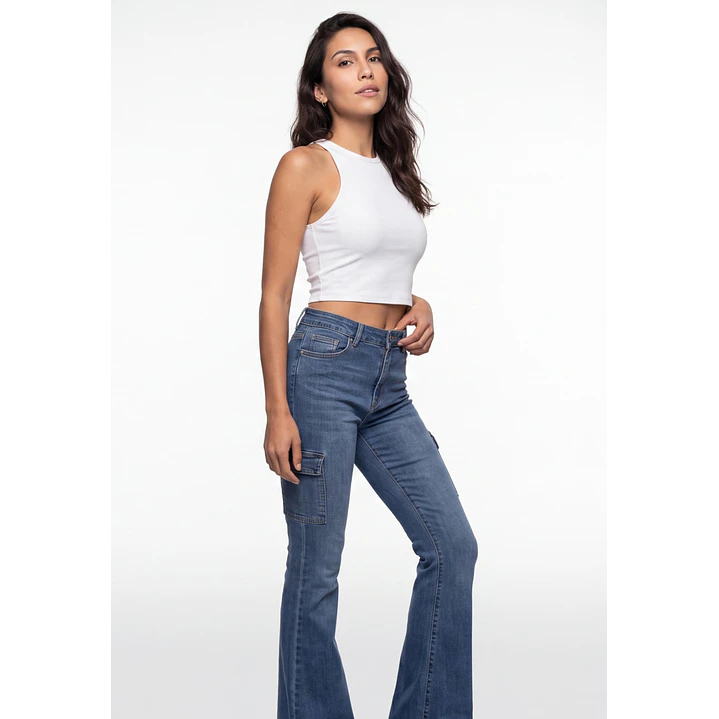 Polera Halter Mujer Blanco 4