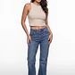 Polera Halter Mujer Beige - Miniatura 3