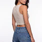 Polera Halter Mujer Beige - Miniatura 2