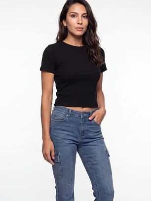 Polera Clasica Mujer Negro