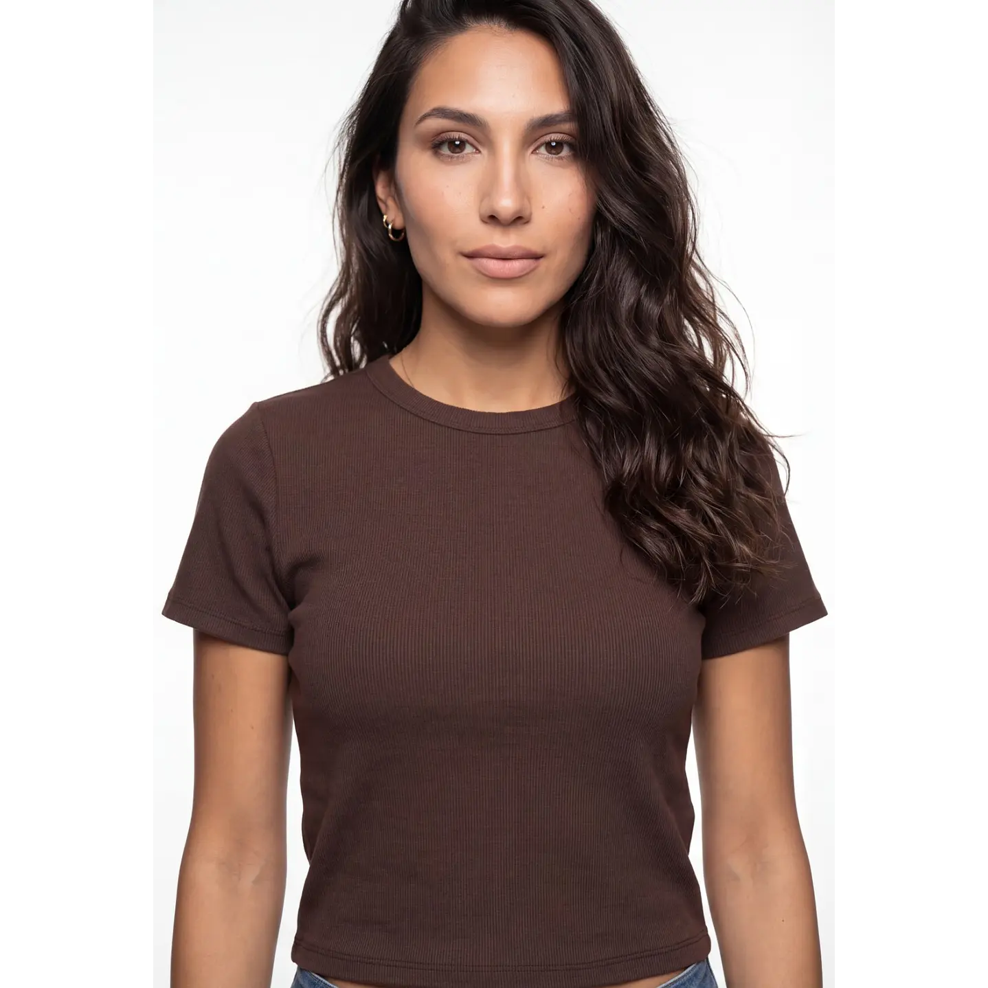 Polera Clasica Mujer Café 4