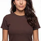 Polera Clasica Mujer Café - Miniatura 4