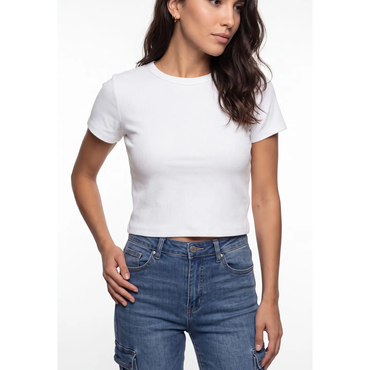 Polera Clasica Mujer Blanco 1