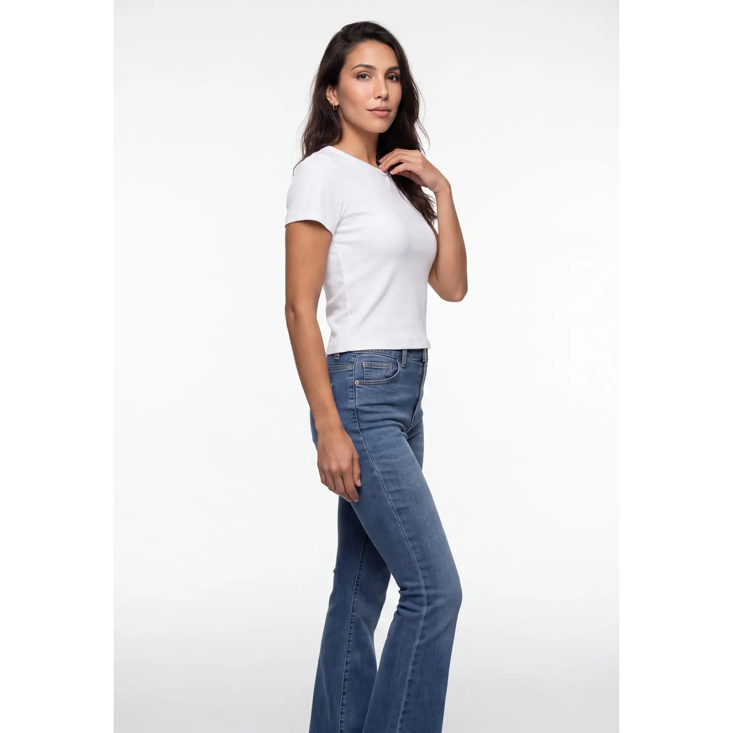 Polera Clasica Mujer Blanco 4