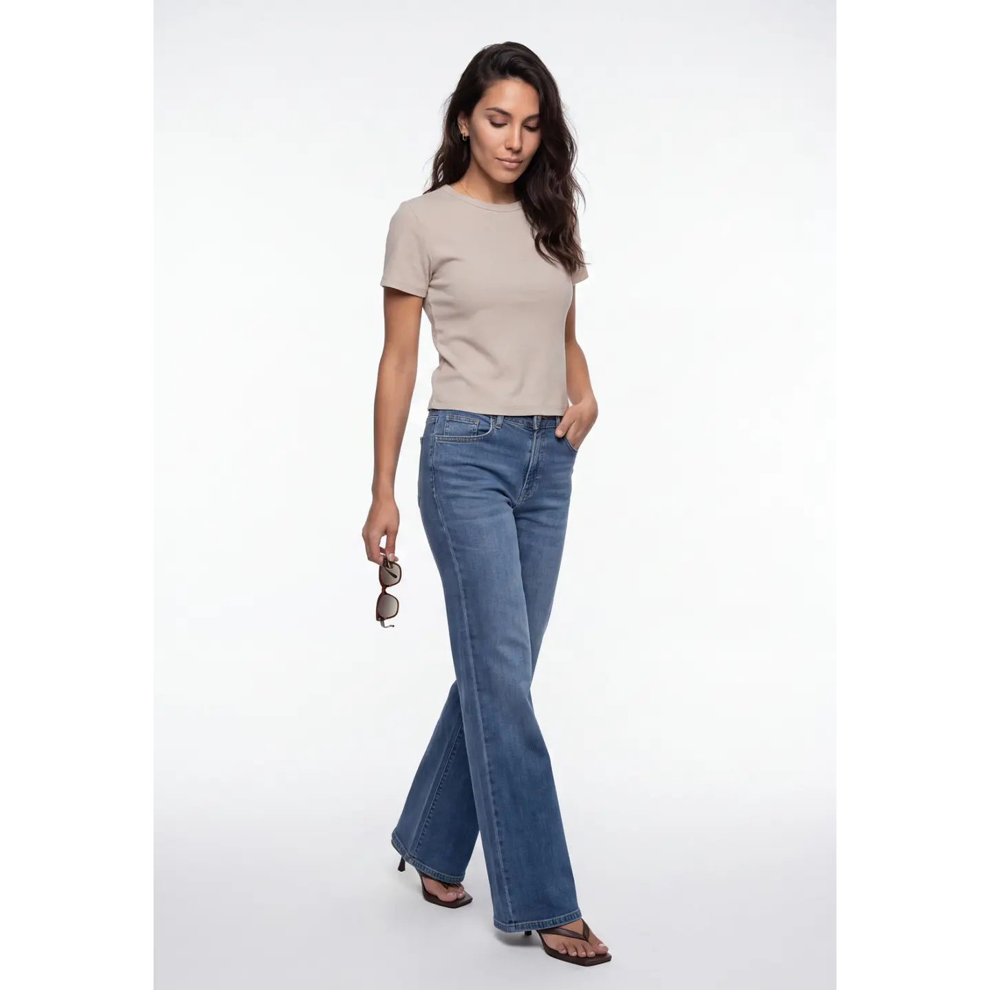 Polera Clasica Mujer Beige 3