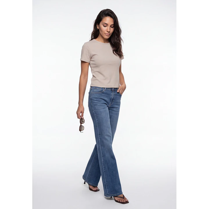 Polera Clasica Mujer Beige 3