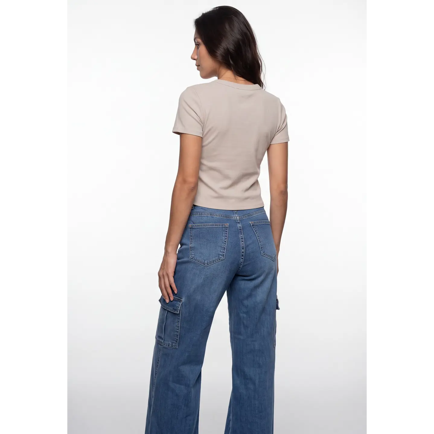 Polera Clasica Mujer Beige 2