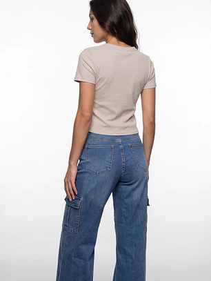 Polera Clasica Mujer Beige