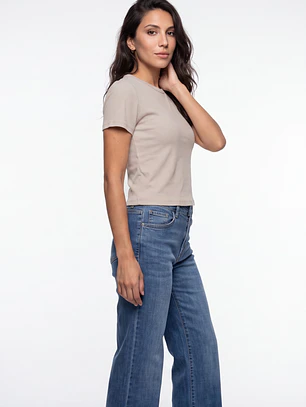 Polera Clasica Mujer Beige