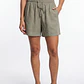 Short Lino Mujer Verde - Miniatura 1