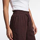 Short Lino Mujer Café - Miniatura 4