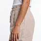 Short Lino Mujer Beige - Miniatura 4