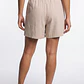 Short Lino Mujer Beige - Miniatura 2