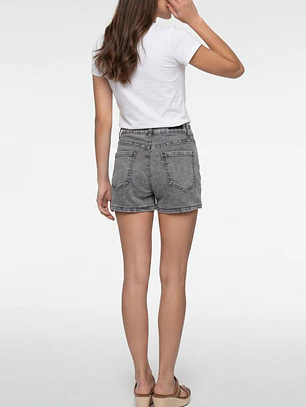 Short Denim Mujer Gris
