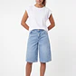Short Maxi Denim Mujer Azul - Miniatura 3