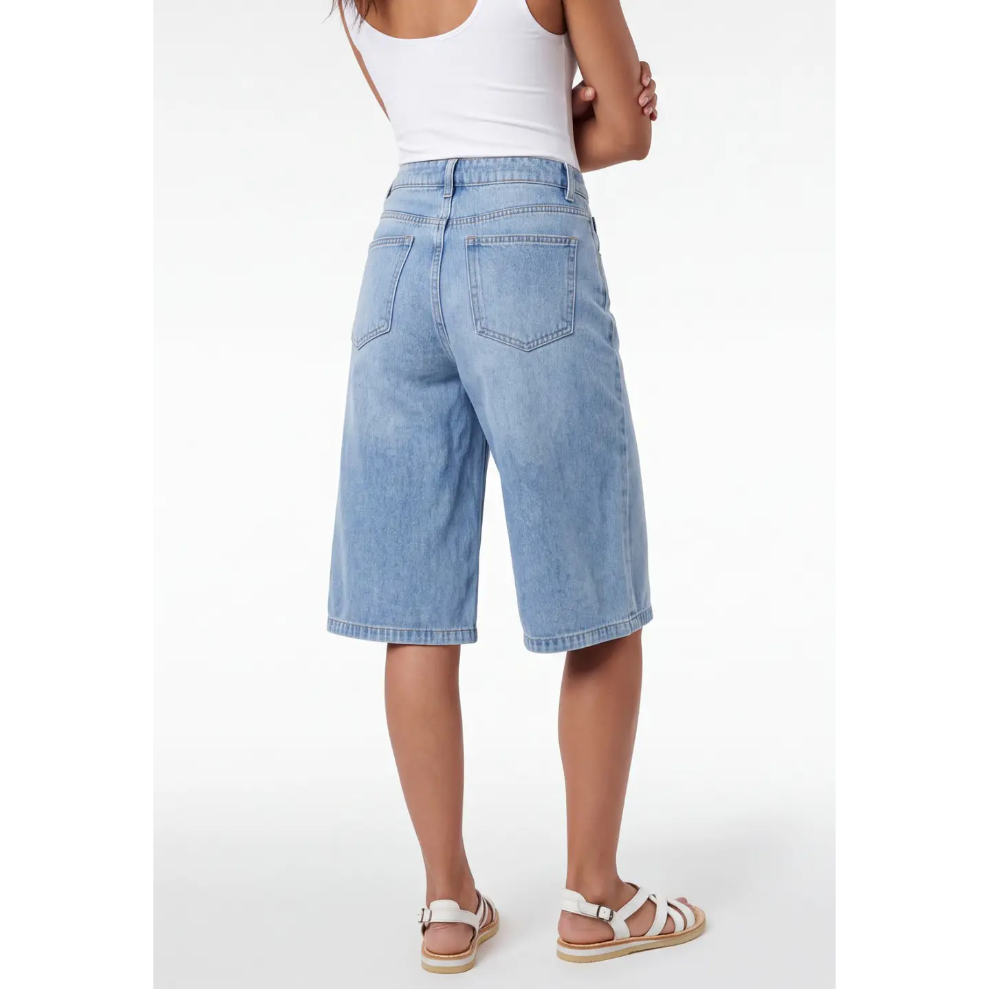 Short Maxi Denim Mujer Azul 2