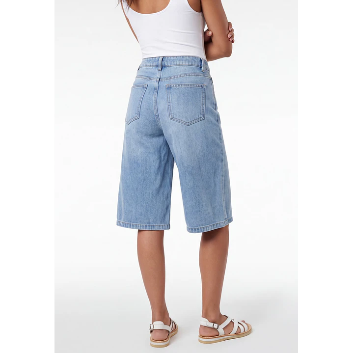 Short Maxi Denim Mujer Azul 2