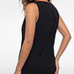 Vest Lino Mujer Negro - Miniatura 4