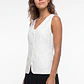 Vest Lino Mujer Crudo - Miniatura 4