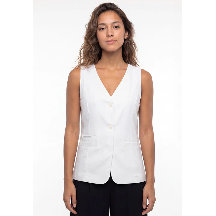 Vest Lino Mujer Crudo 1