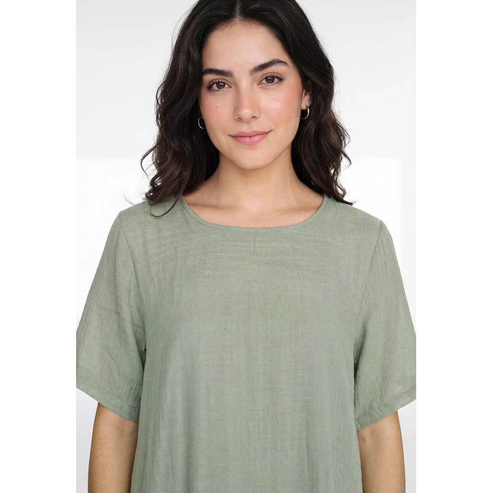 Vestido Doble Mujer Verde 2