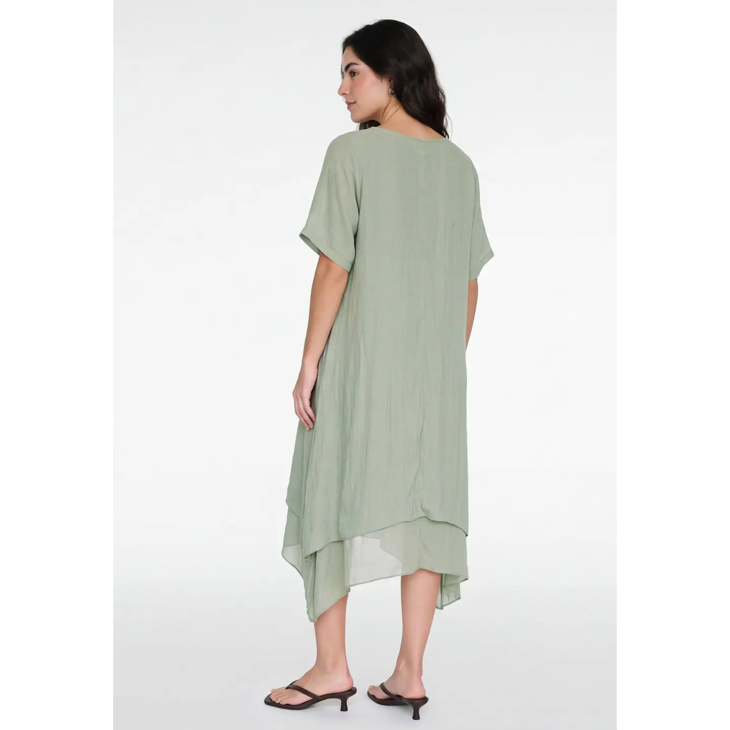 Vestido Doble Mujer Verde 3