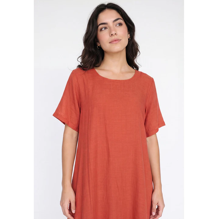 Vestido Doble Mujer Coral 2
