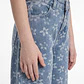 Jeans Flores Wide Leg Niña Azul - Miniatura 4