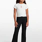 Calza Rib Flare Niña Negro - Miniatura 1