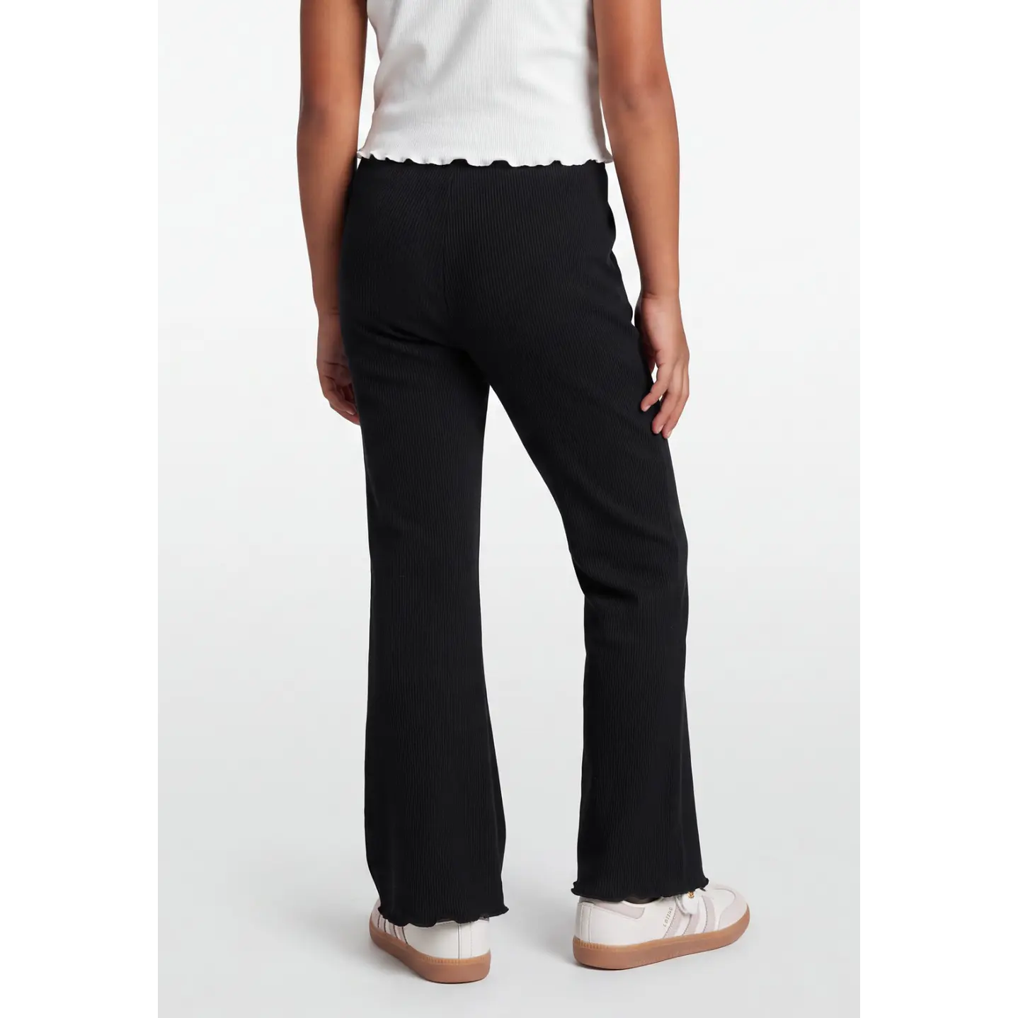 Calza Rib Flare Niña Negro 2