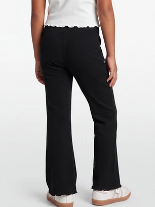 Calza Rib Flare Niña Negro