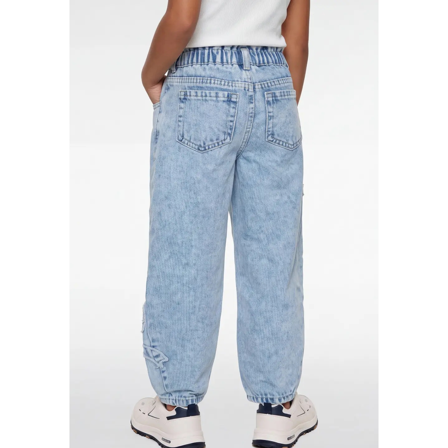 Jeans Coquette Ballon Niña Azul 2