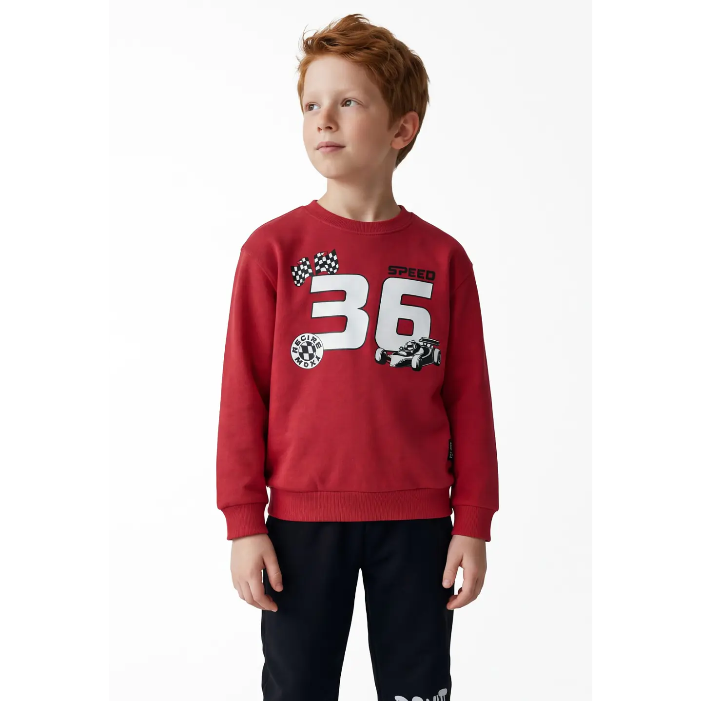 Polerón Racing Niño Rojo 1