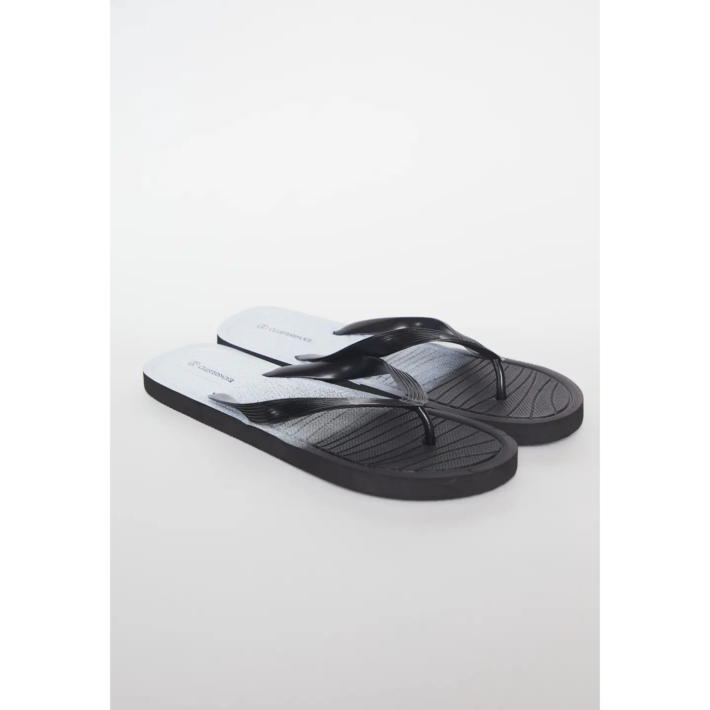 Hawaiana Linea Bicolor Hombre Negro 1