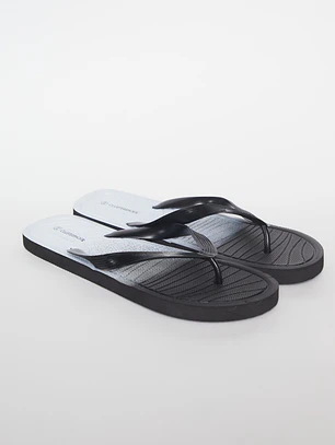 Hawaiana Linea Bicolor Hombre Negro