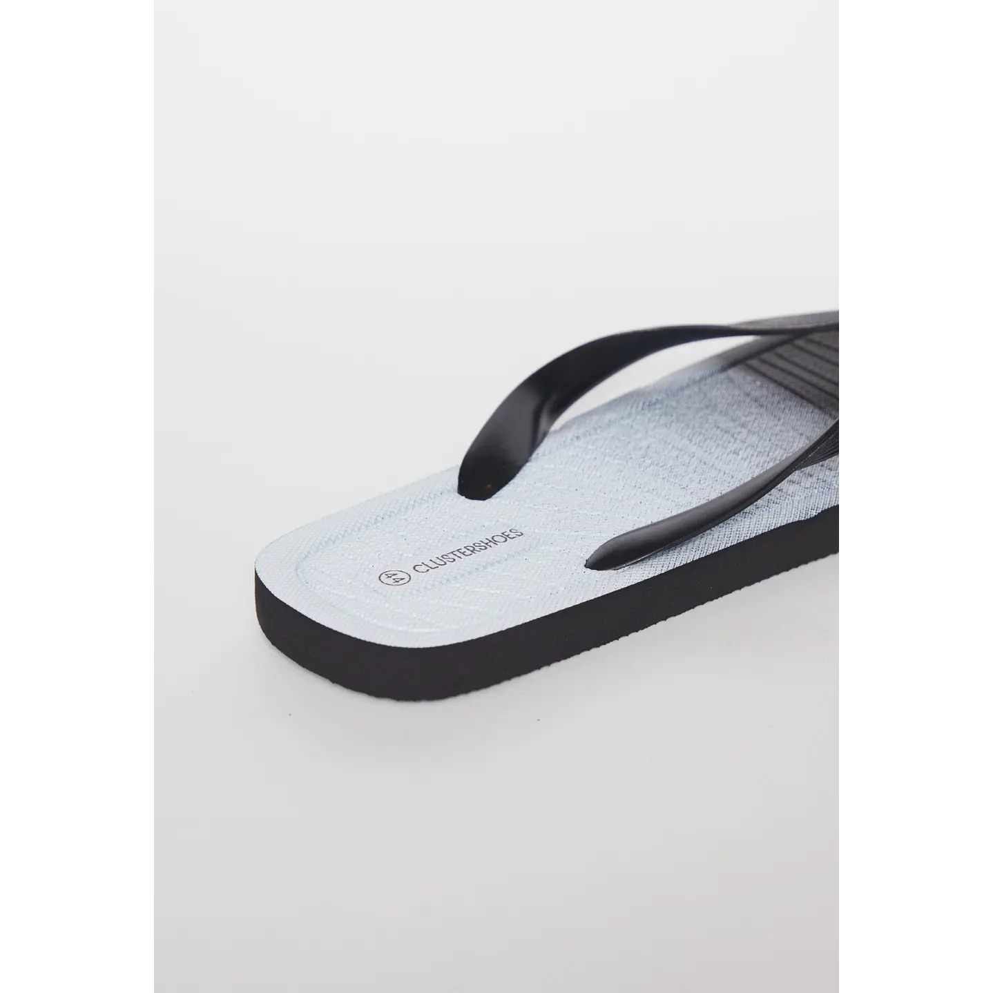 Hawaiana Linea Bicolor Hombre Negro 3