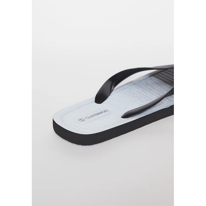 Hawaiana Linea Bicolor Hombre Negro 3
