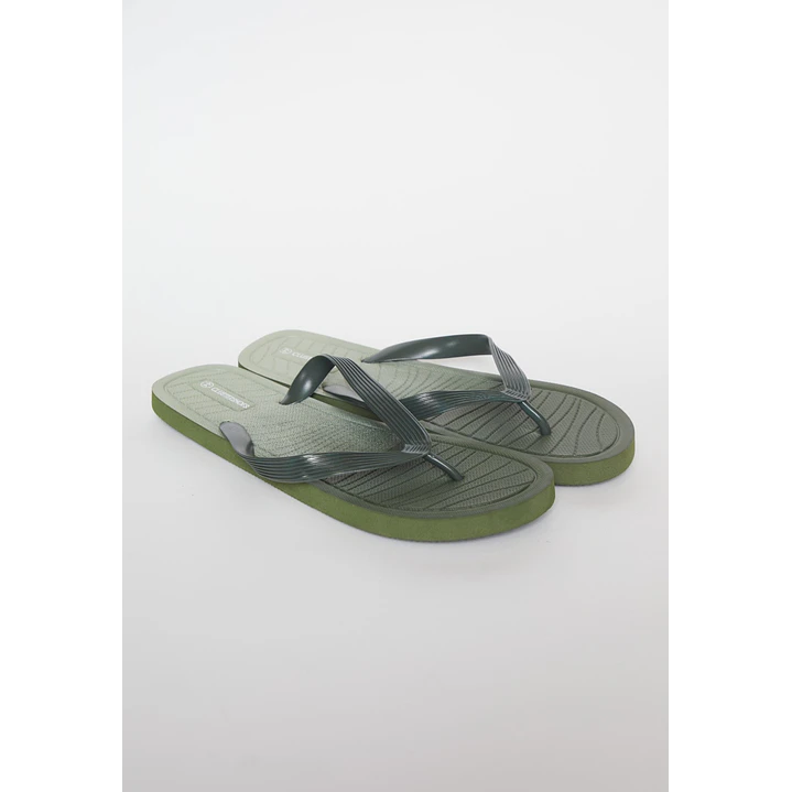 Hawaiana Linea Bicolor Hombre Verde 1