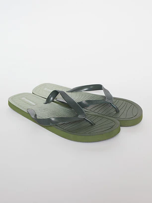 Hawaiana Linea Bicolor Hombre Verde