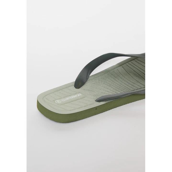 Hawaiana Linea Bicolor Hombre Verde 3