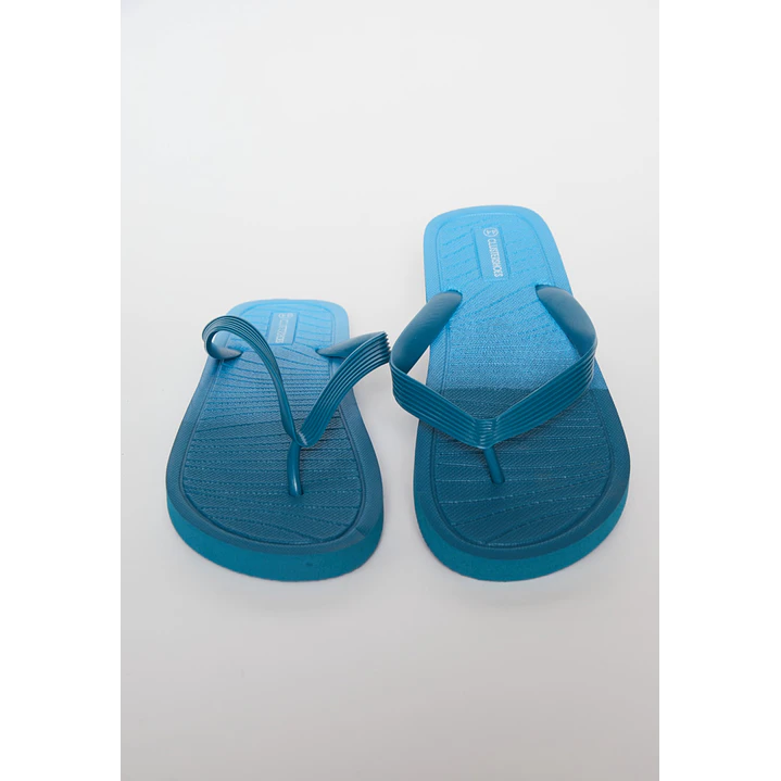 Hawaiana Linea Bicolor Hombre Azul 2
