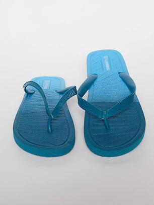 Hawaiana Linea Bicolor Hombre Azul