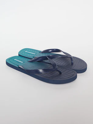 Hawaiana Linea Bicolor Hombre Azul