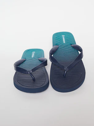 Hawaiana Linea Bicolor Hombre Azul