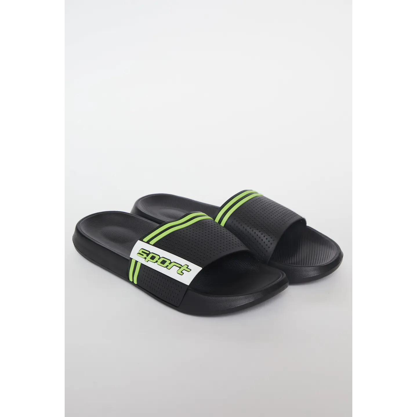 Zueco Banda Ancha Hombre Negro 1